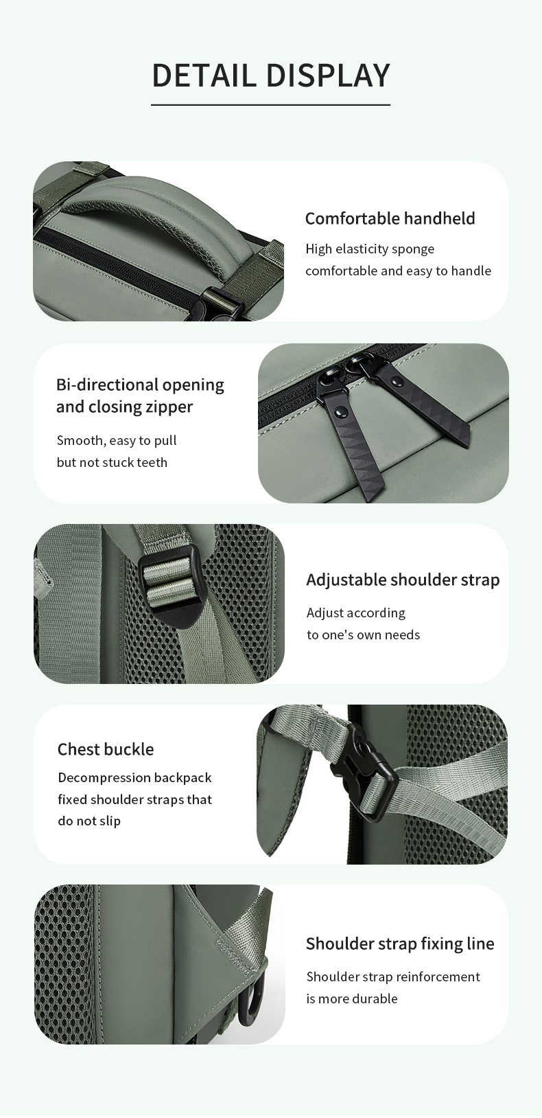 4-in-1 Convertible Travel Backpack & Briefcase - Large Capacity view 11
