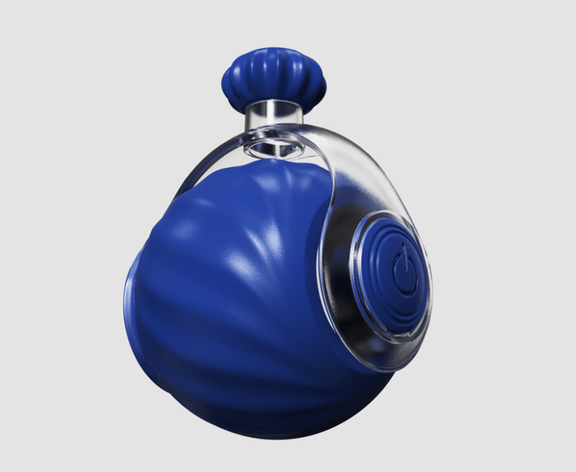 Blue Interactive Smart Electric Cat Toy Ball - Automatic Irregular Rolling