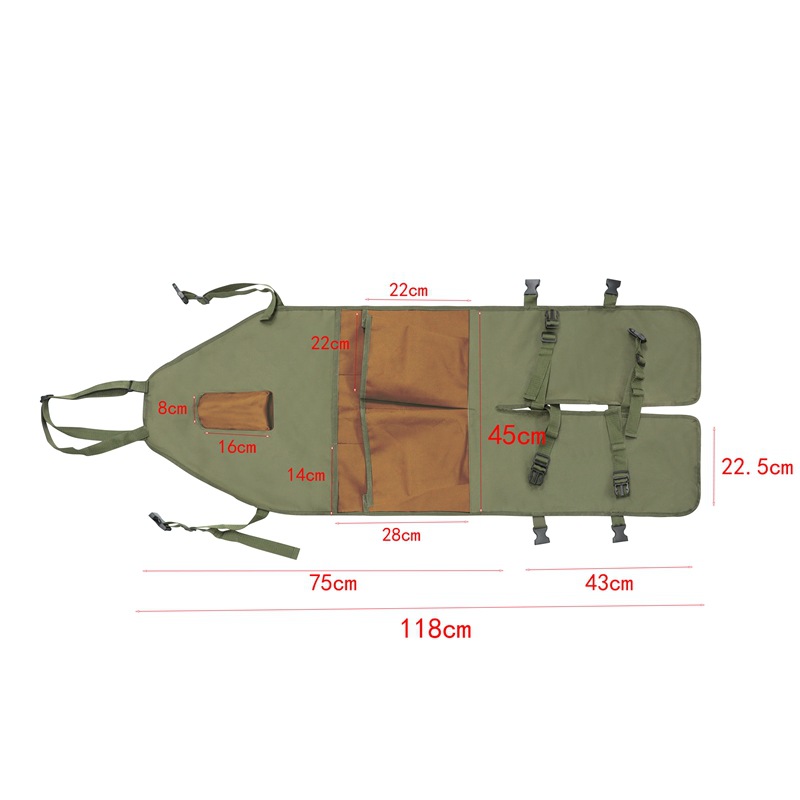Brown Pocket Heavy-Duty Gardening Apron with Adjustable Straps and view 6