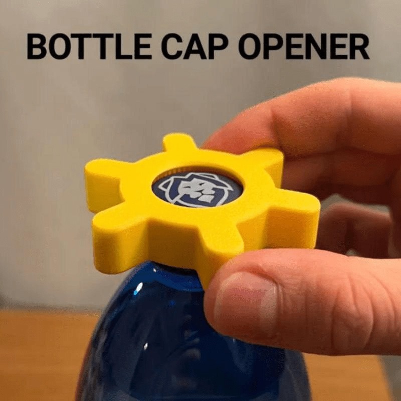 20-Pack Yellow Easy Twist Bottle Cap Opener - Ergonomic Grip for Soda & Drinks