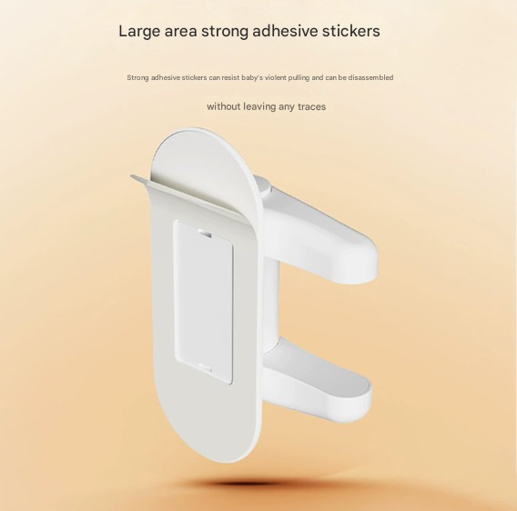 2-Pack White Child Safety Door Lever Lock - No-Drill Door Handle Lock for Home view 2