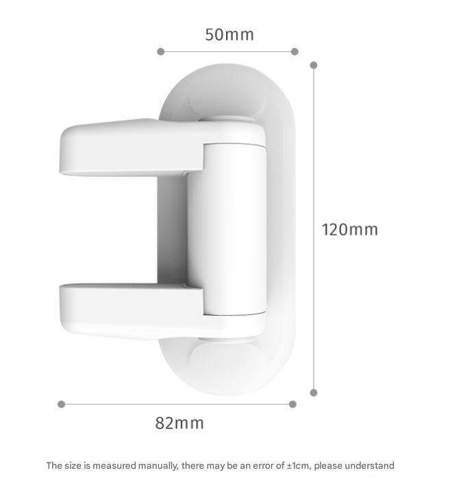 2-Pack White Child Safety Door Lever Lock - No-Drill Door Handle Lock for Home view 4