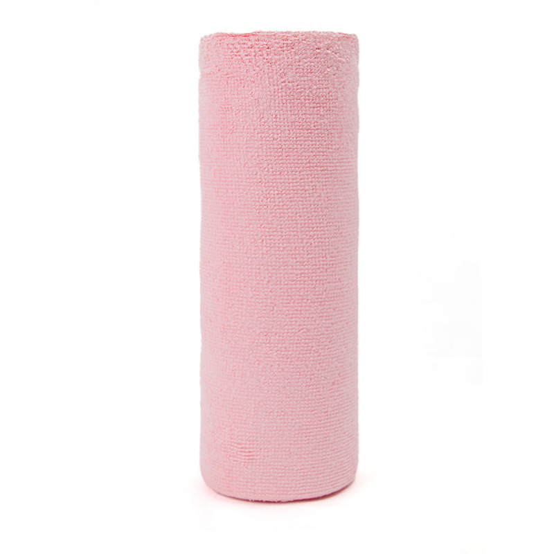 Pink 4-Roll Pack, 80 Sheets Reusable Tear-Off Microfiber Cleaning Cloths