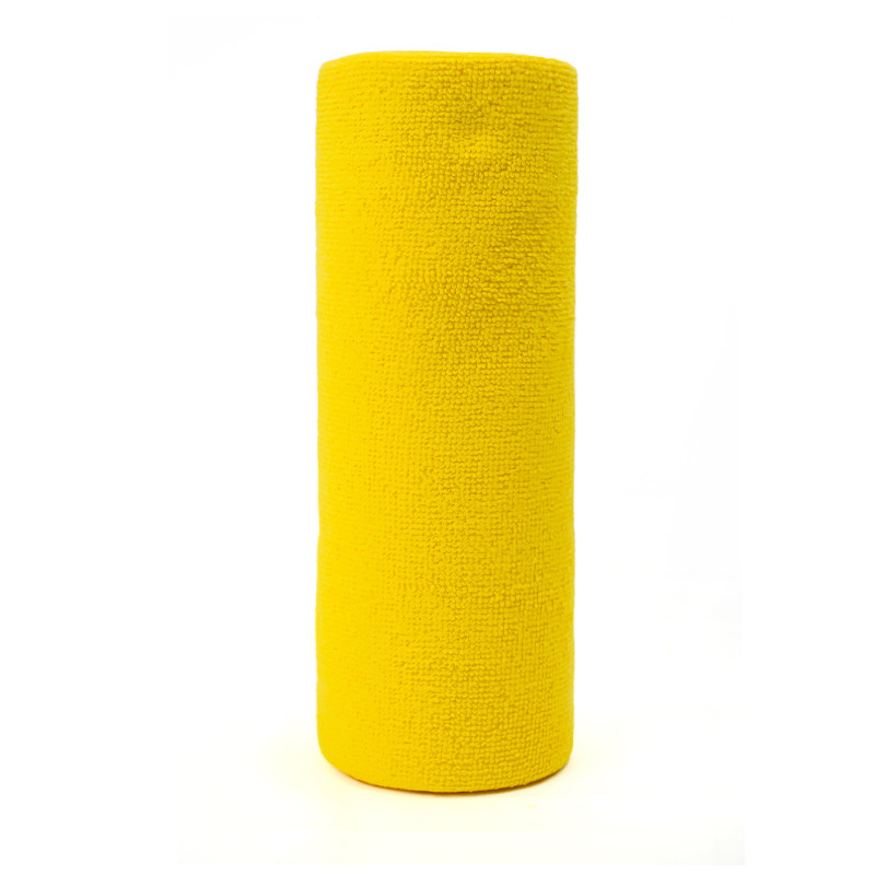 Yellow 4-Roll Pack, 80 Sheets Reusable Tear-Off Microfiber Cleaning Cloths