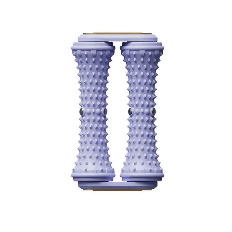 Purple Dual Foot Massager Roller - Therapeutic Deep Tissue Tool for Plantar