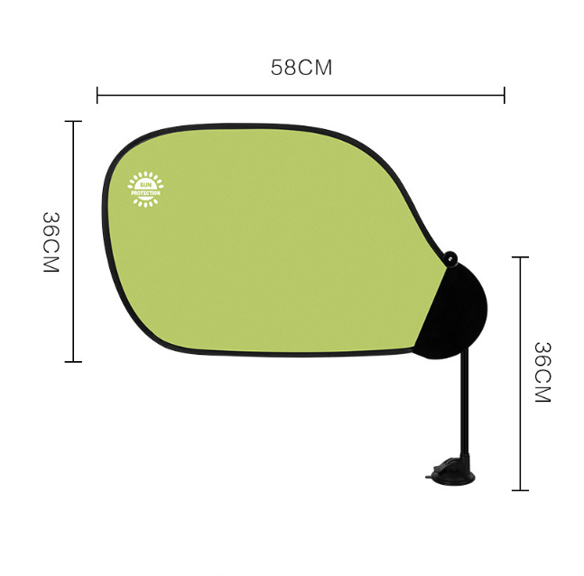 Universal Adjustable Car Window Sunshade - Flexible Arm with Suction Cup for view 4