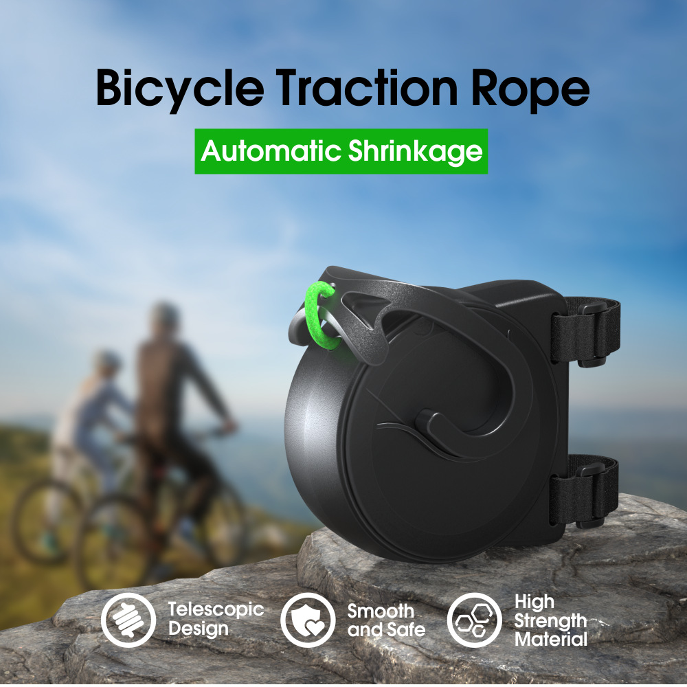 Retractable Bicycle Tow Rope for Kids - Parent-Child Bungee Towing System for view 5