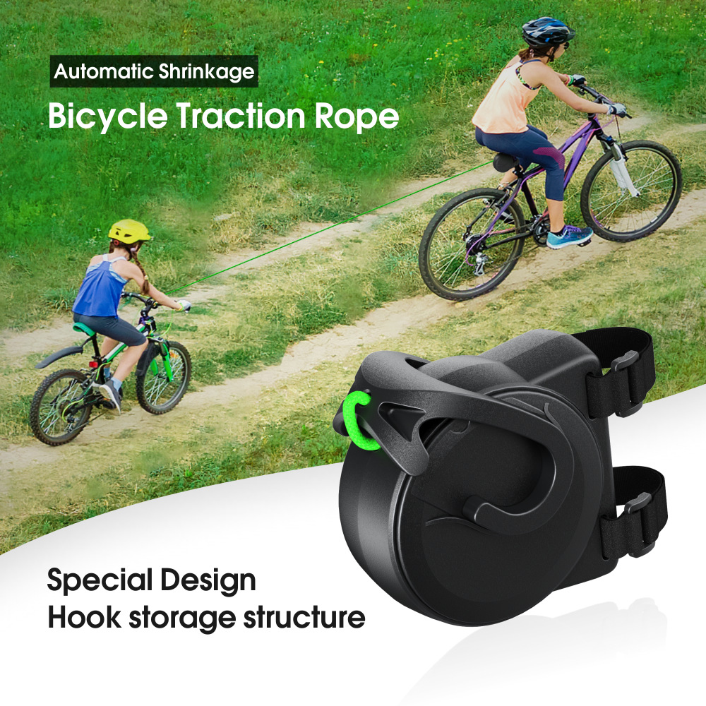 Retractable Bicycle Tow Rope for Kids - Parent-Child Bungee Towing System for view 6