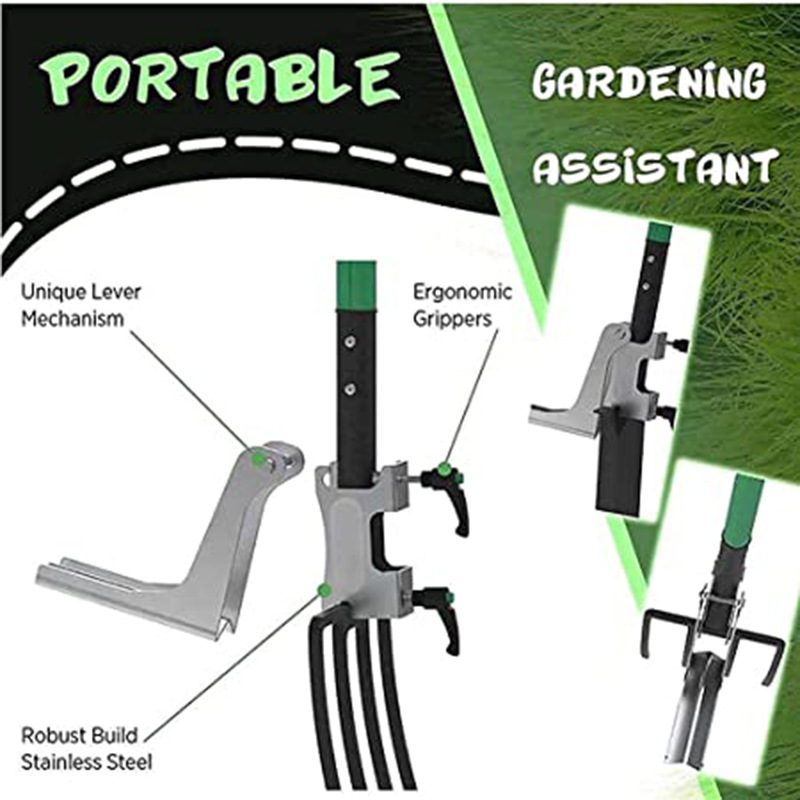Premium Stand-Up Weeder Tool - Ergonomic Garden Assistant for Effortless Weed view 2
