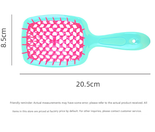 Pink 8-Piece Detangling Hair Brush Set - Vented Wet/Dry Brushes for Smooth view 5