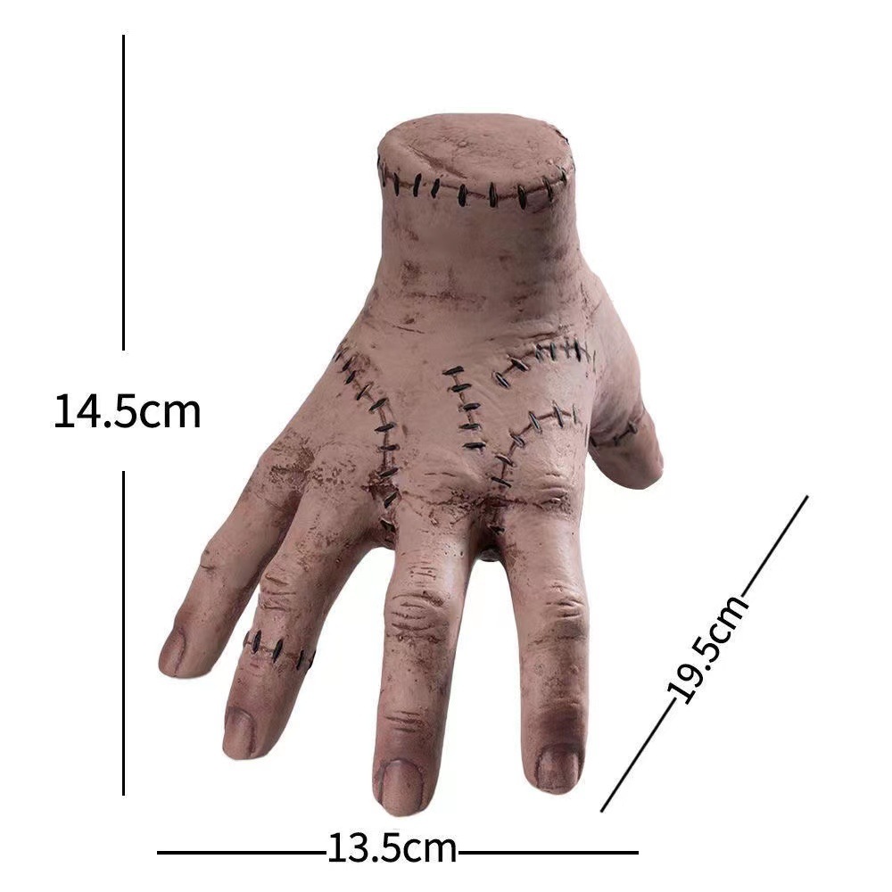 2-PCS Spooky Severed Hand Prop Set - Latex Resin Craft for Halloween Decor & view 4