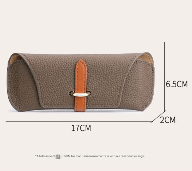 3 Pack Khaki Chic Portable Glasses Case Set - Anti-Pressure Sunglass & Myopia view 4