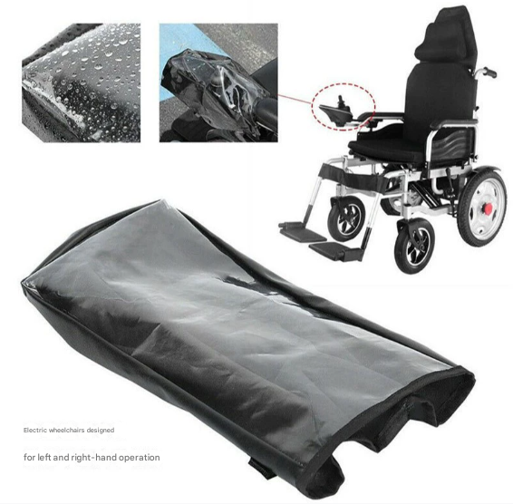 2 Pack Wheelchair Joystick Controller Cover - Transparent, Waterproof & Windproof view 2