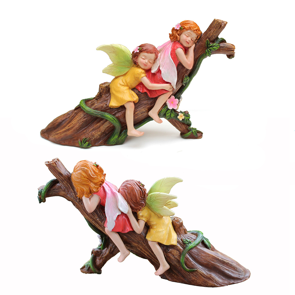 Garden Flower Fairy Resin Craft Ornament - Angel Decoration Micro Landscape view 3
