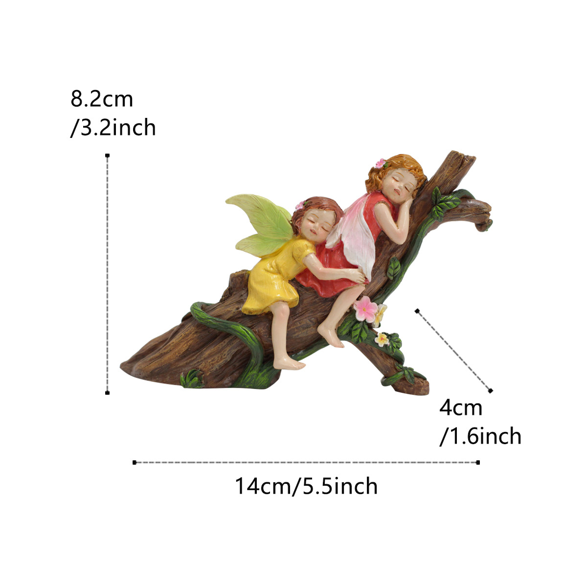 Garden Flower Fairy Resin Craft Ornament - Angel Decoration Micro Landscape view 4