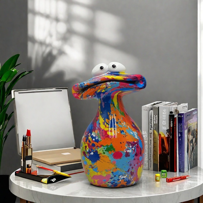Water Transfer Print Frog Figurine - Wine Cabinet Decor view 2