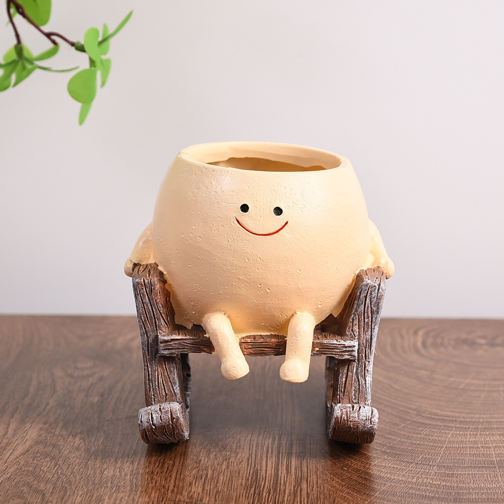 Cute Swing Planter - Hanging Succulent Pot