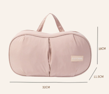 Pink Portable Underwear Travel Organizer Bag - Bra & Lingerie Storage view 2
