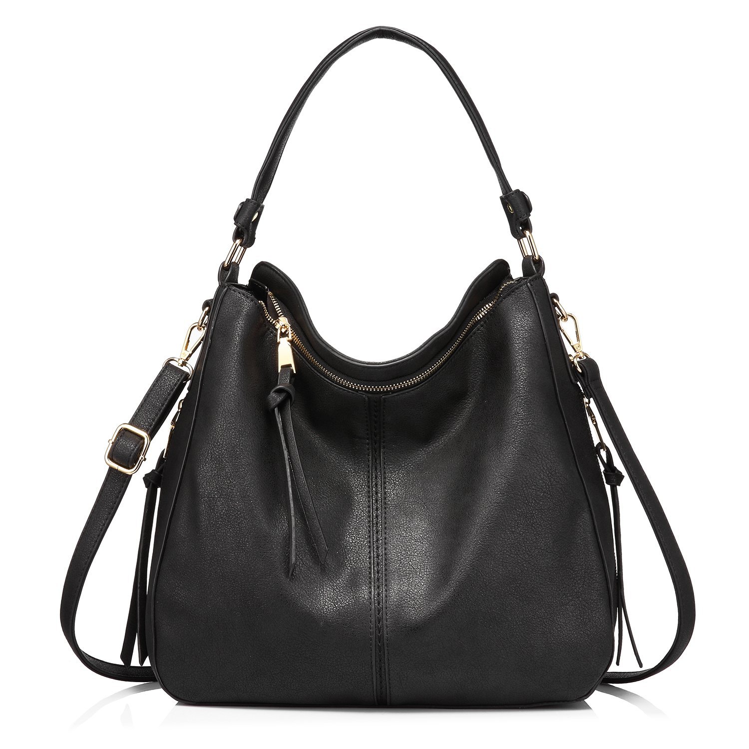 Black Foreign Trade Fashion Large Capacity Handbag - European & American