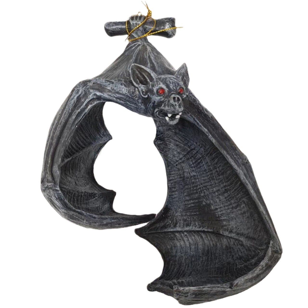 Gothic Bat Wall Tealight Holder - Resin Decor for Spooky Ambiance (16.5x12x22 cm) view 3