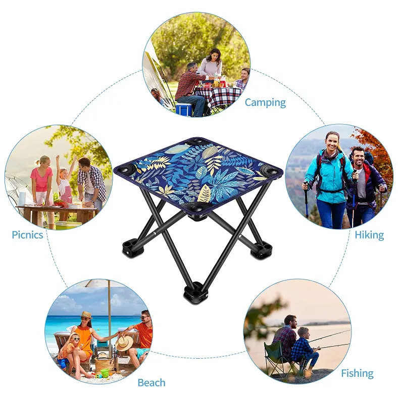 2-Pack Portable Outdoor Fishing Stool - Multi-Functional Leisure Chair for Camping view 3