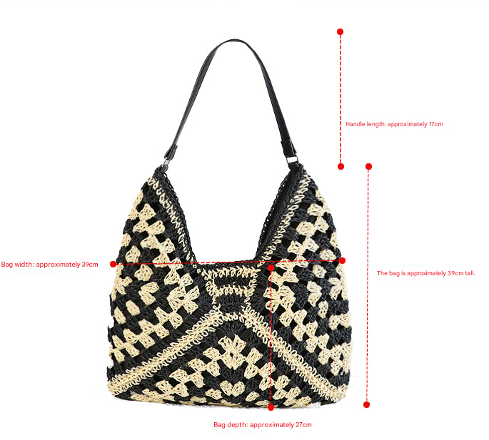 Beige Stylish Woven Shoulder Bag - Fashionable Versatile Handbag & Crossbody view 2