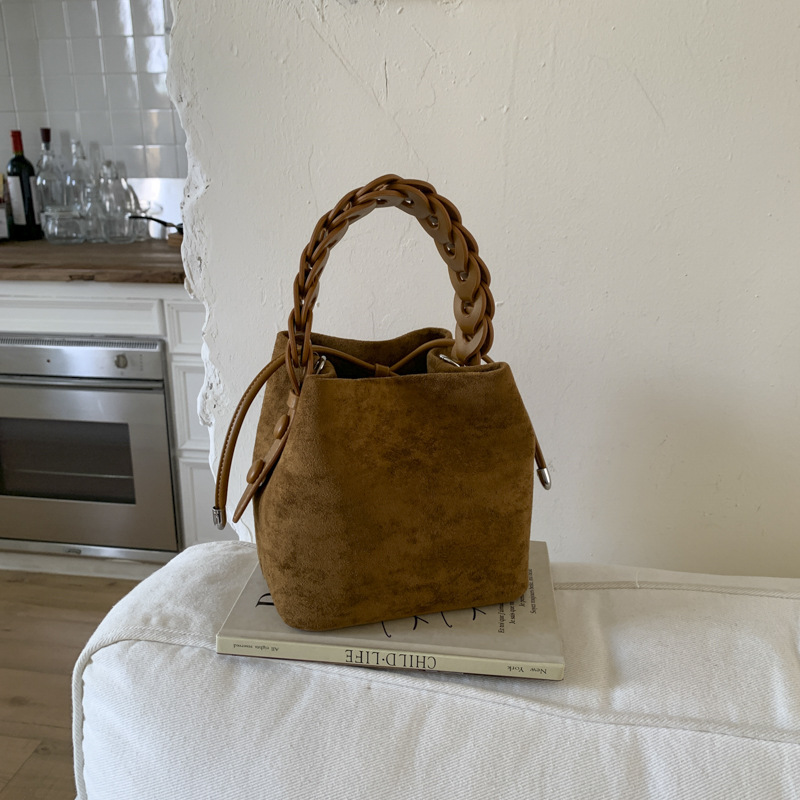 Brown Retro Maillard Brown Mini Bag - 2025 New Casual Versatile Women's