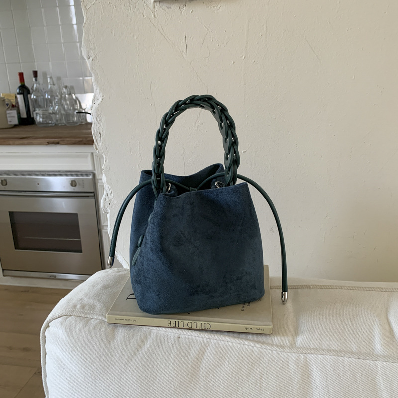 Blue Retro Maillard Brown Mini Bag - 2025 New Casual Versatile Women's