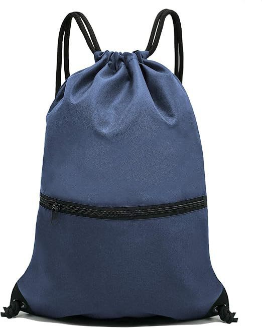 Navy Blue Versatile Drawstring Backpack - Sports