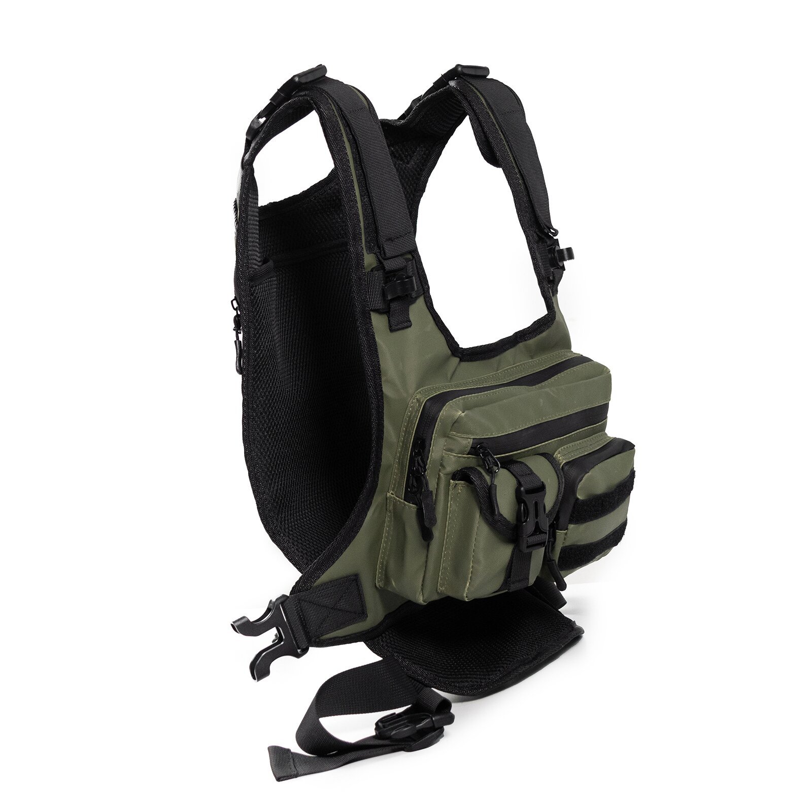 Green Outdoor Tactical Chest Bag - CS Running Hydration Sports Chest Pack for view 2