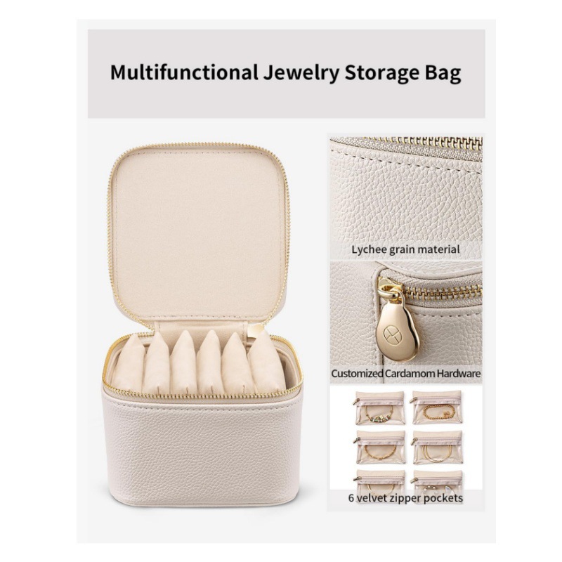 Luxury Leather Jewelry Box - Necklace view 2