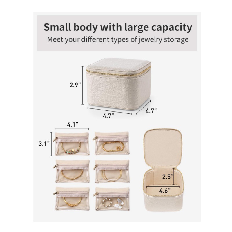 Luxury Leather Jewelry Box - Necklace view 3