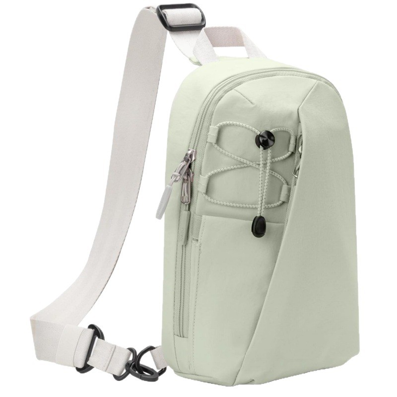 Green Modern Urban Sling Bag Crossbody Chest Pack with Quick Adjustable Strap