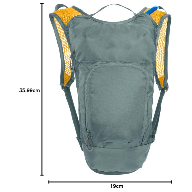 Grey Compact Hydration Backpack Lightweight Cycling Daypack for MTB and view 2