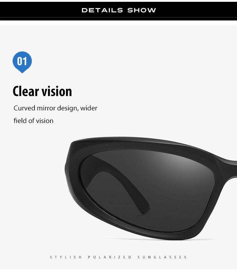 2 Pack Black-rimmed Night Vision Lenses + Pink Polarized Sports Sunglasses Men view 3