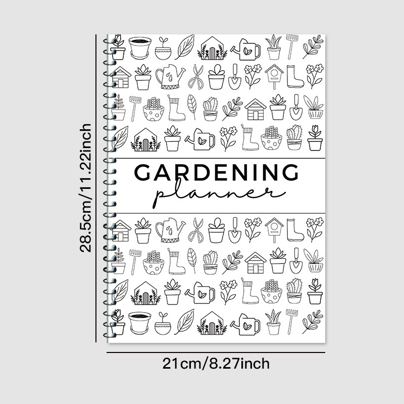 Garden Planner Journal & Plant Care Log Book with Layout Grids Watering view 2