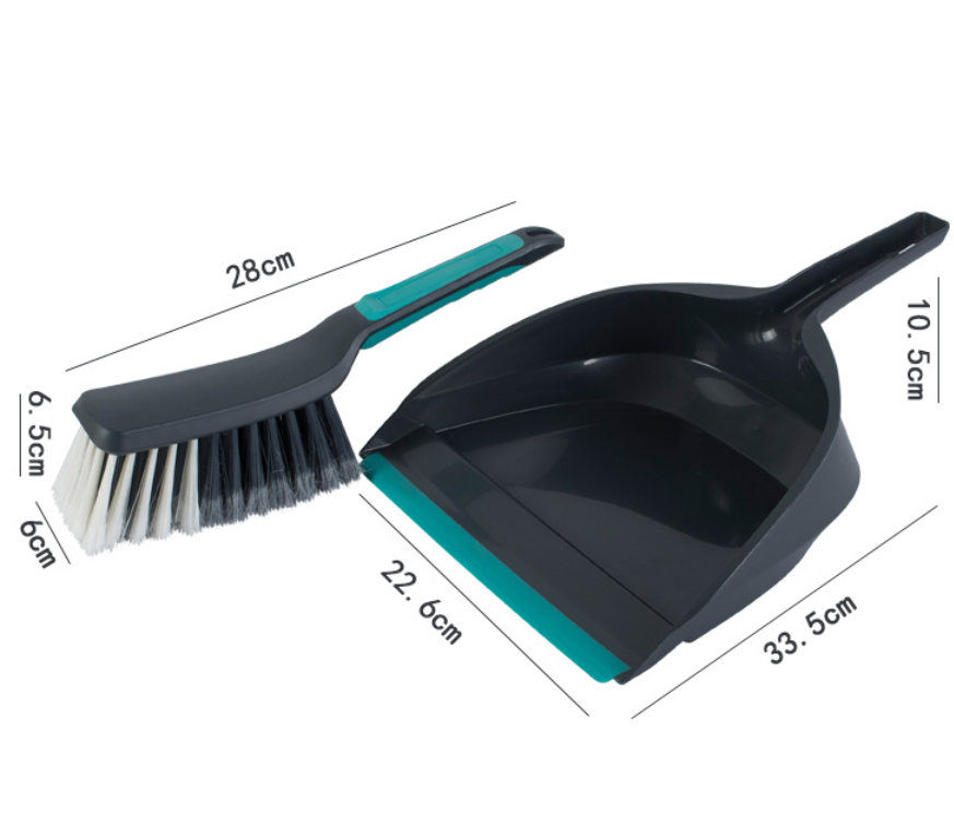 2-Piece Handheld Dustpan and Brush Set Mini Broom with Soft Rubber Lip for view 2