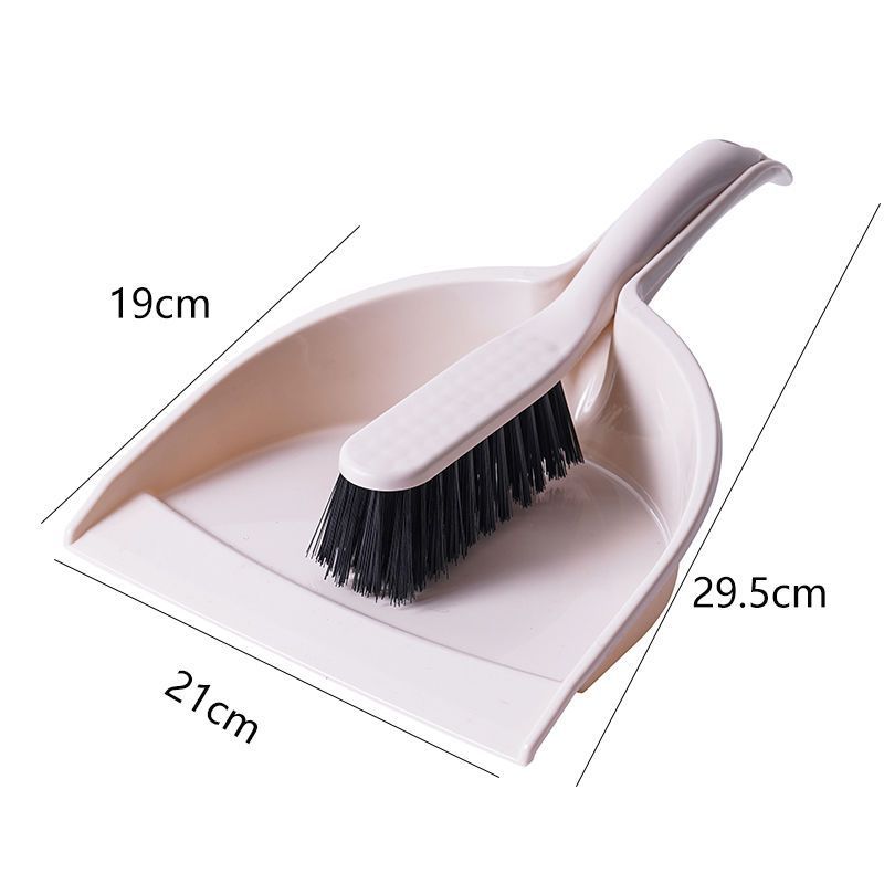 Pink Mini Dustpan and Brush Set Handheld Sweeping Broom with Rubber Lip for