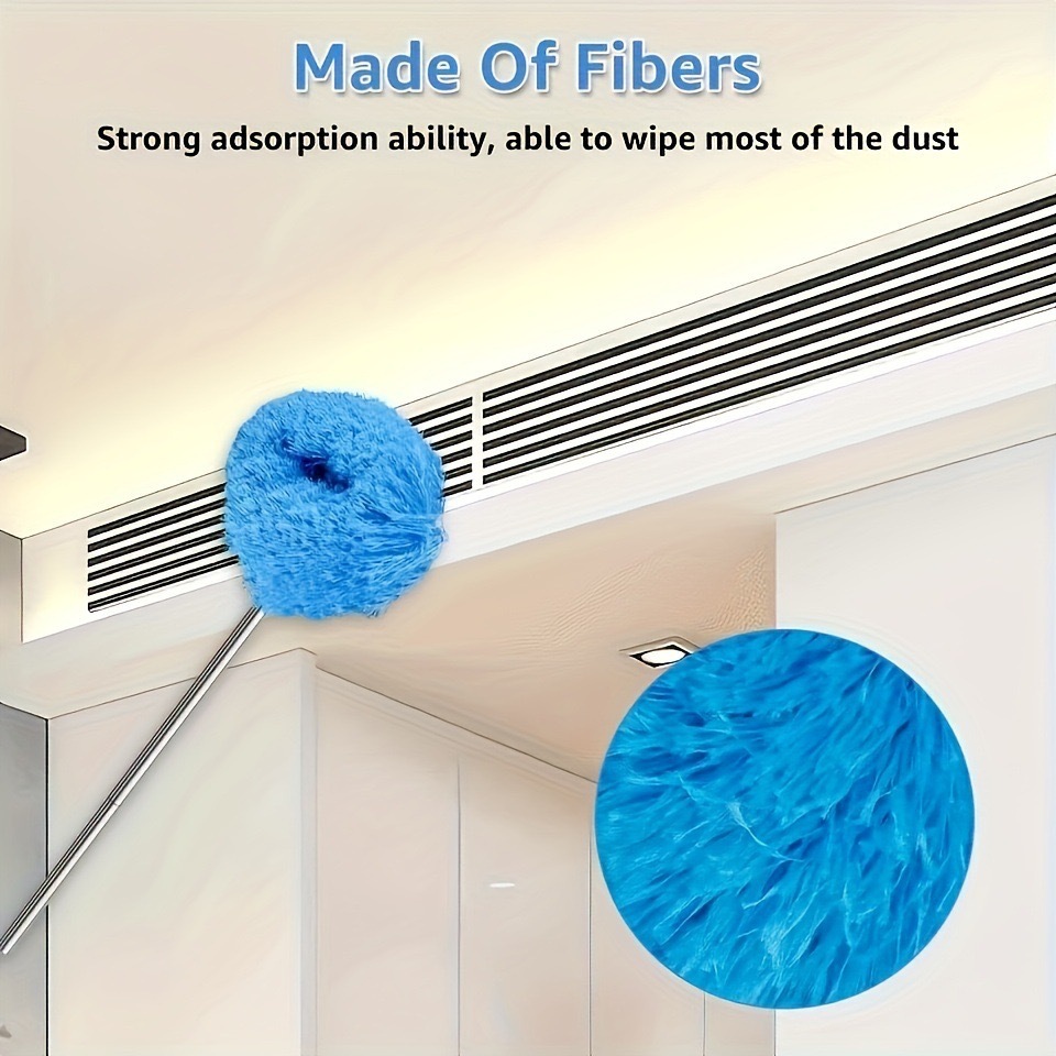 Rose Red 4 Pack Telescopic Microfiber Duster with Extendable Stainless Steel view 3