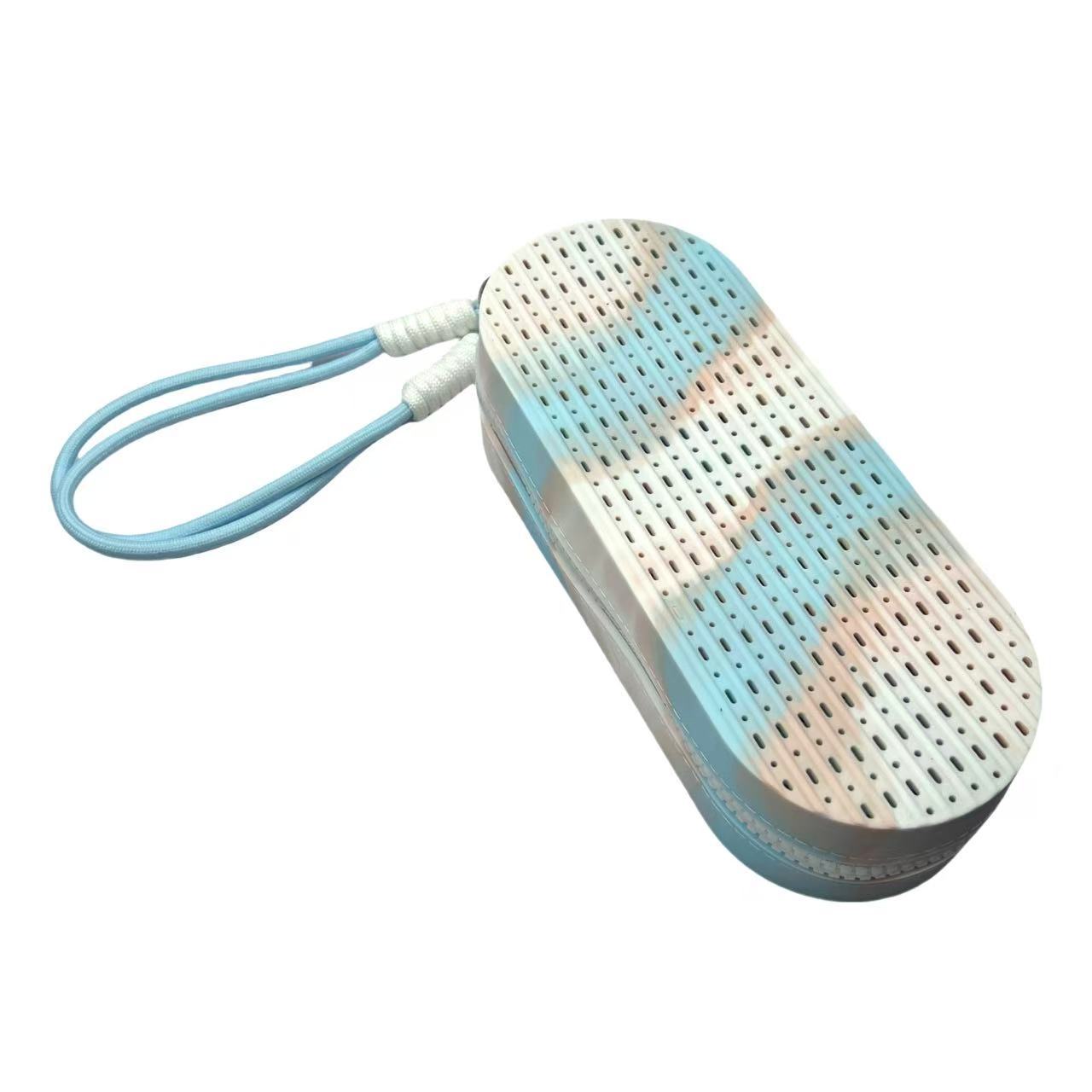 Blue-white Breathable Silicone Swim Goggles Case Shockproof Sunglasses