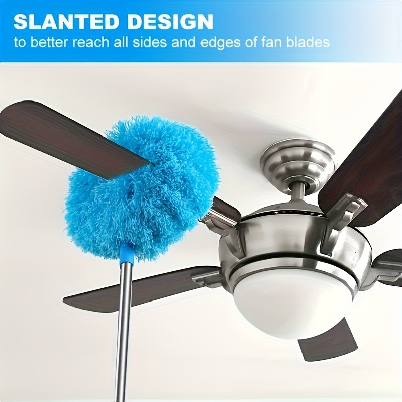 Green 4 Pack Telescopic Microfiber Duster with Extendable Stainless Steel Pole view 2