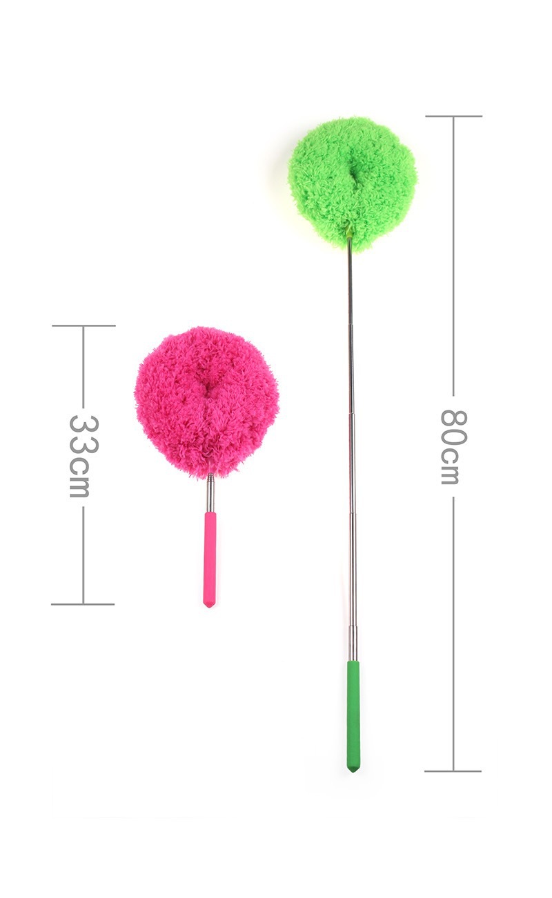 Green 4 Pack Telescopic Microfiber Duster with Extendable Stainless Steel Pole view 5