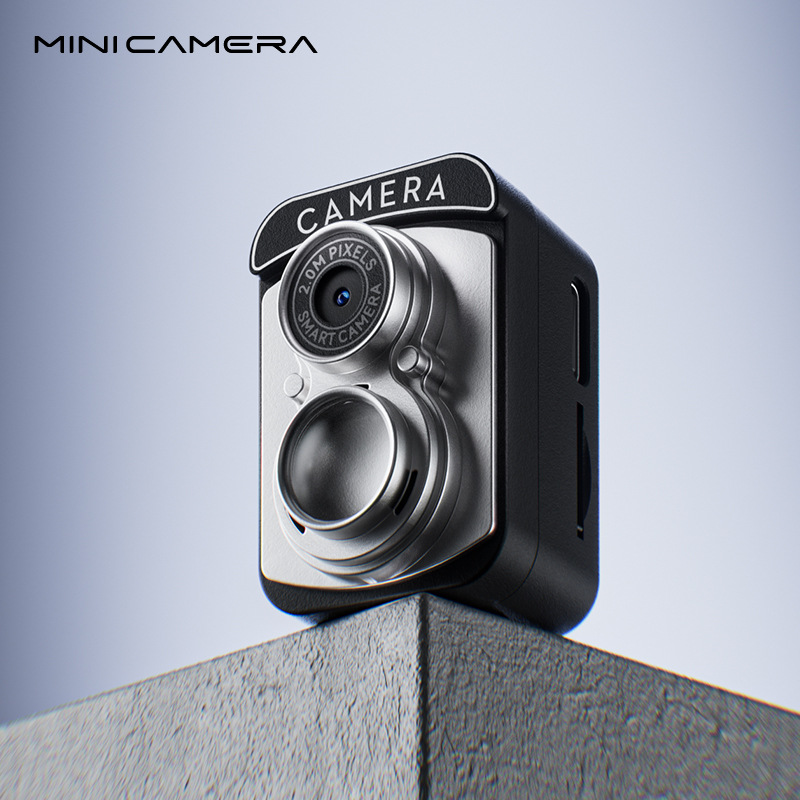Retro Design Mini Digital Thumb Camera for Students - 2.0MP Video Recording