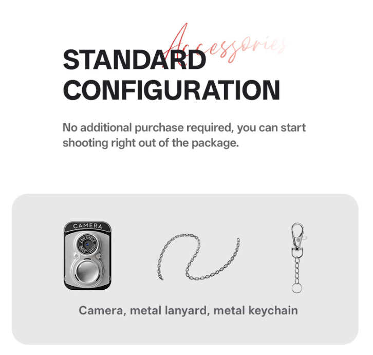Retro Design Mini Digital Thumb Camera for Students - 2.0MP Video Recording view 3
