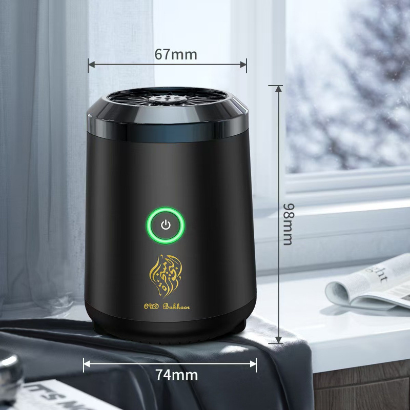 Portable Electric Oud Bukhoor Incense Burner with Speaker - USB Rechargeable view 2