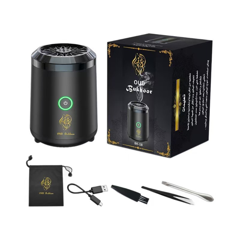 Portable Electric Oud Bukhoor Incense Burner with Speaker - USB Rechargeable view 4
