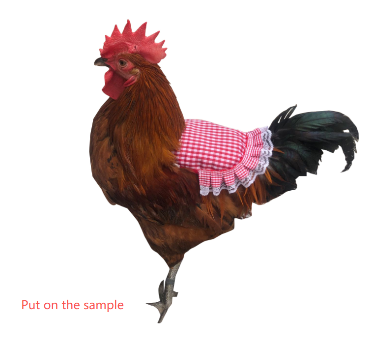 Pink Pineapple 4 Pack Hen Saddle Aprons for Backyard Chickens - Feather view 2