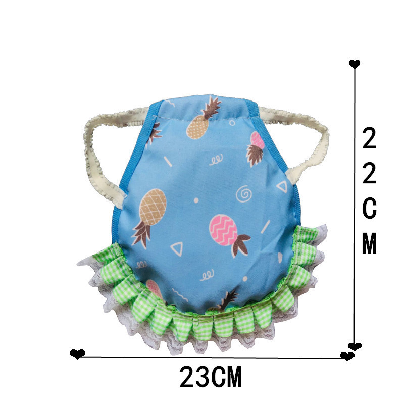 Pink Pineapple 4 Pack Hen Saddle Aprons for Backyard Chickens - Feather view 3
