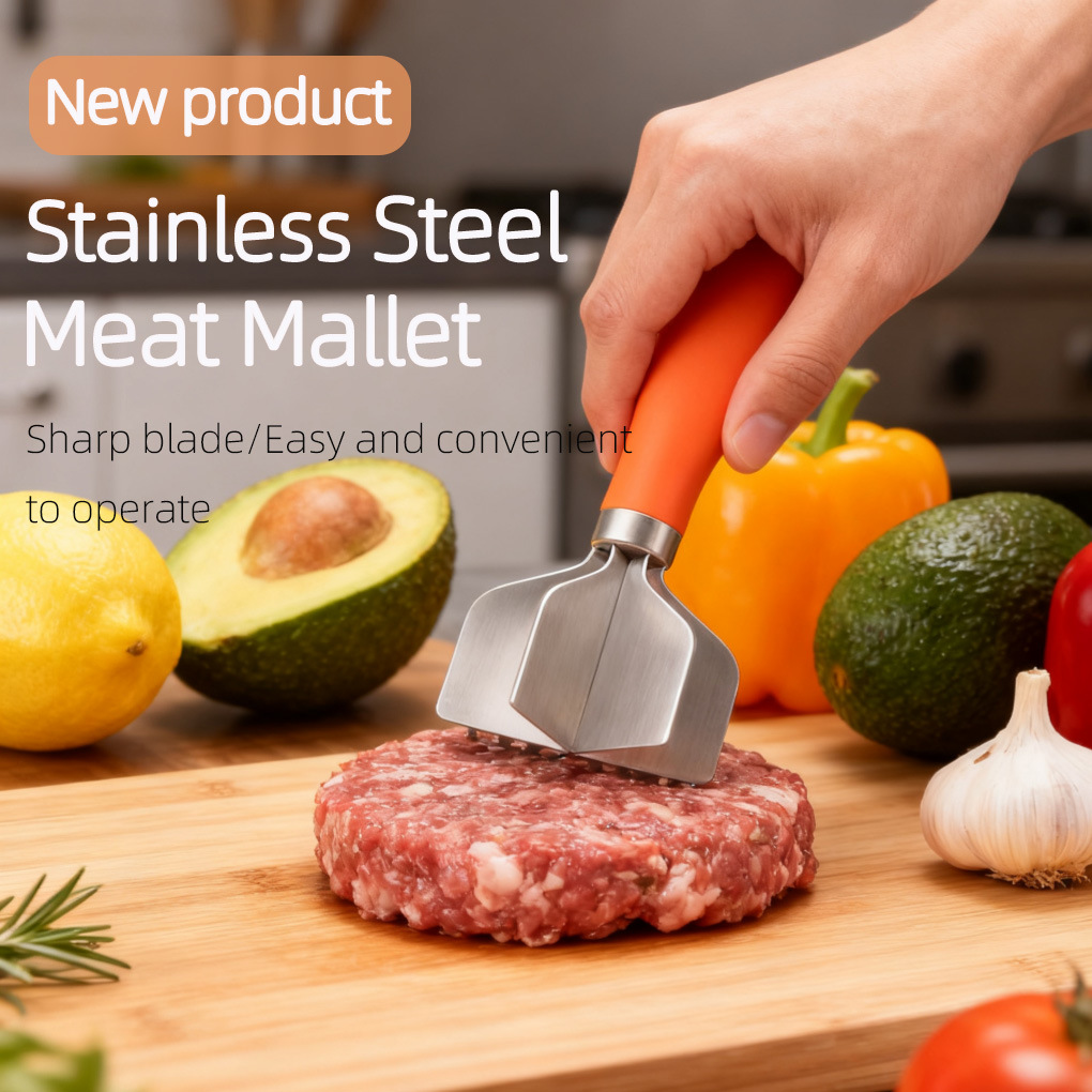 304 Stainless Steel Meat Chopper and Ground Beef Masher - 19cm Heat Resistant view 4