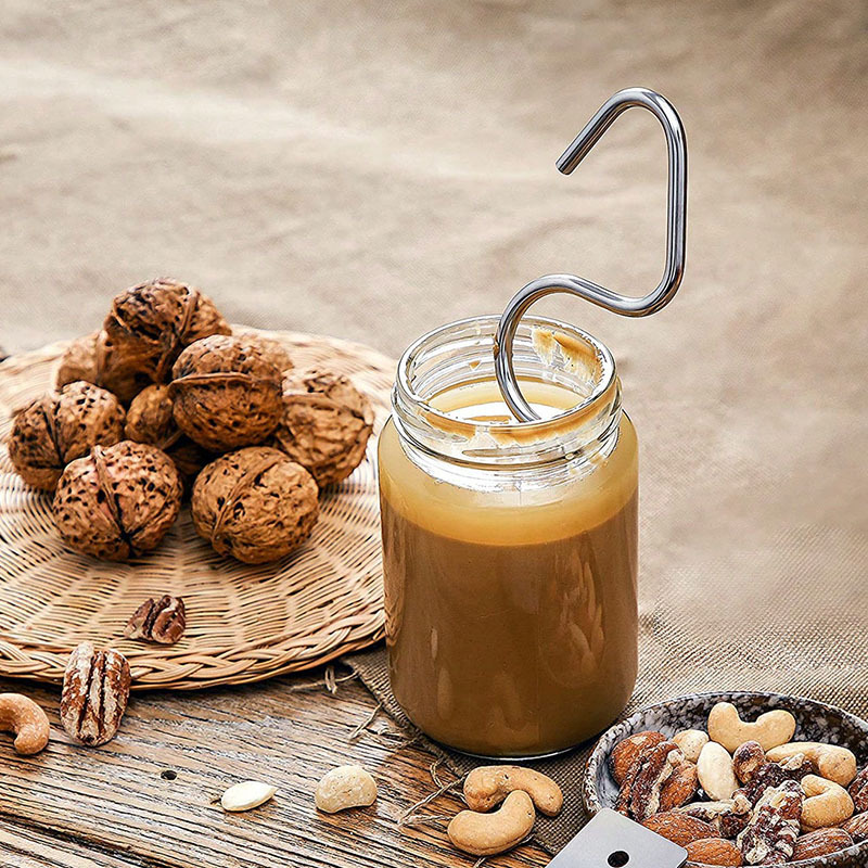 4 Pack Stainless Steel Peanut Butter Stirrer - Food Grade Nut Butter Mixer view 3
